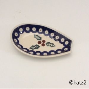 Boleslawiec Polish Pottery Spoon Rest NWOT